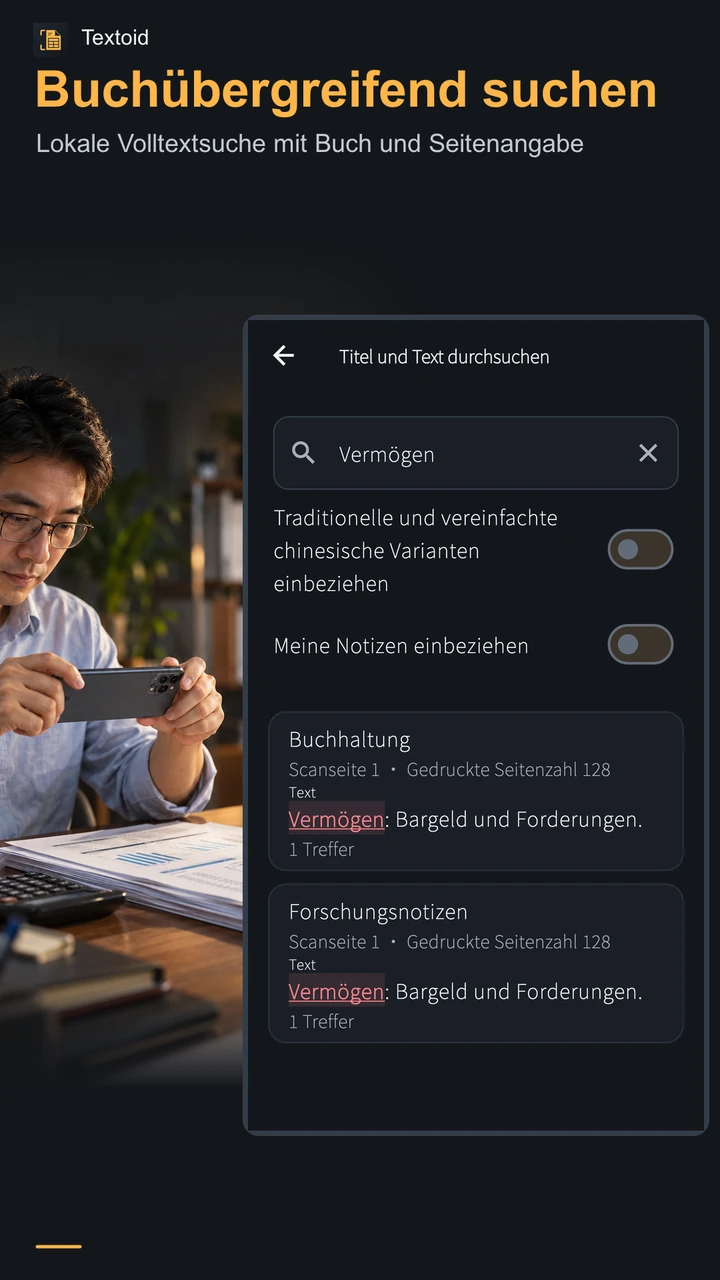 Buchübergreifend suchen