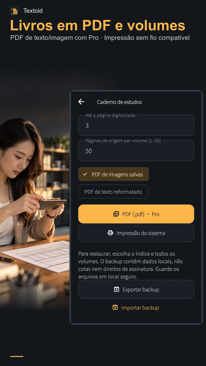 Livros em PDF e volumes