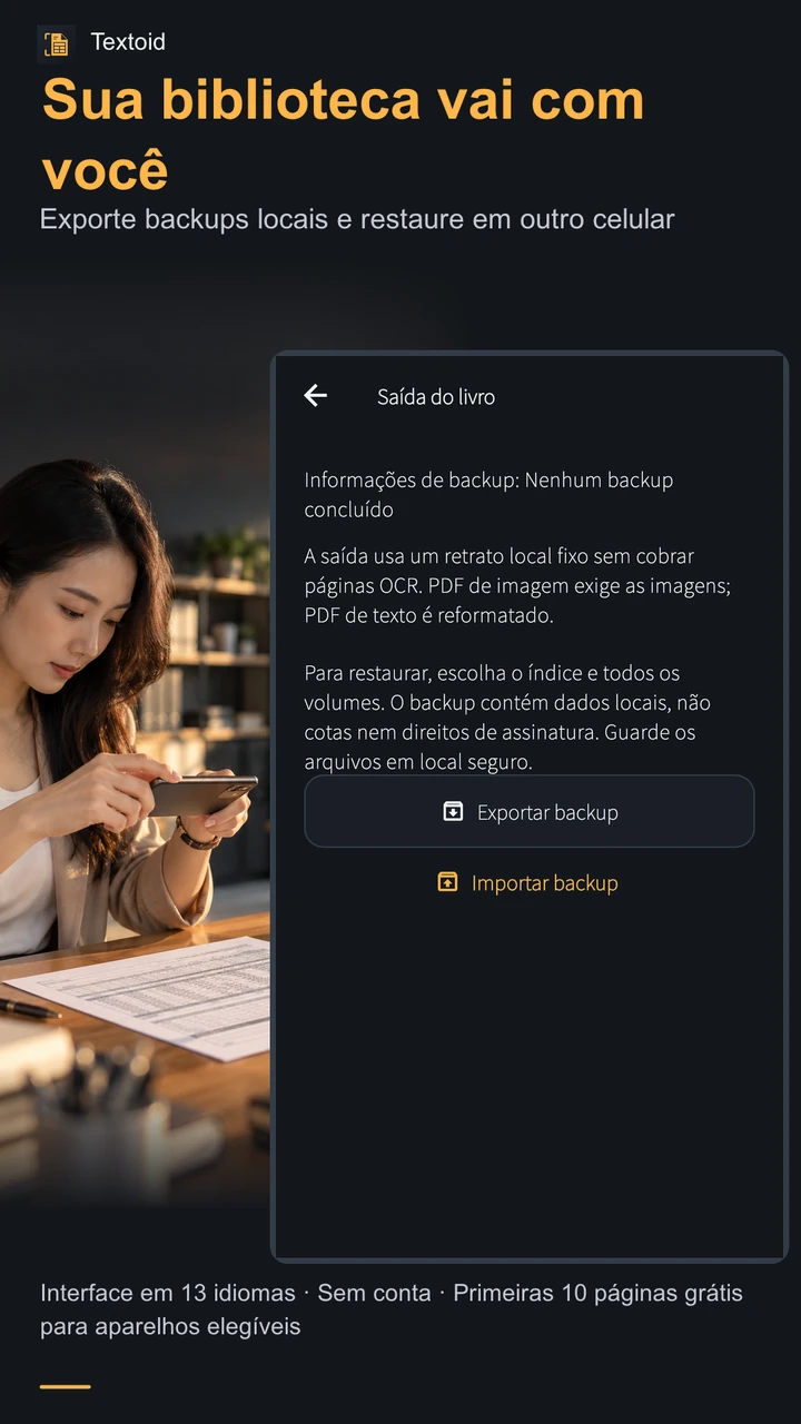 Sua biblioteca vai com você