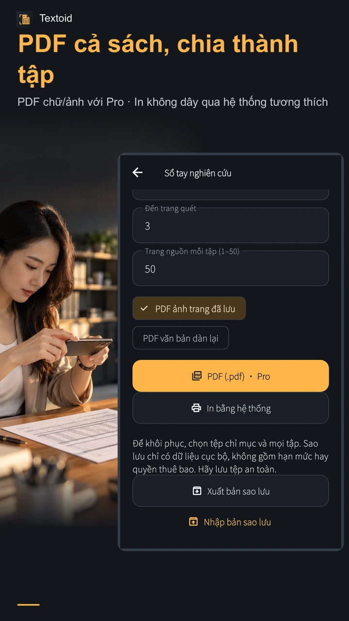 PDF cả sách, chia thành tập
