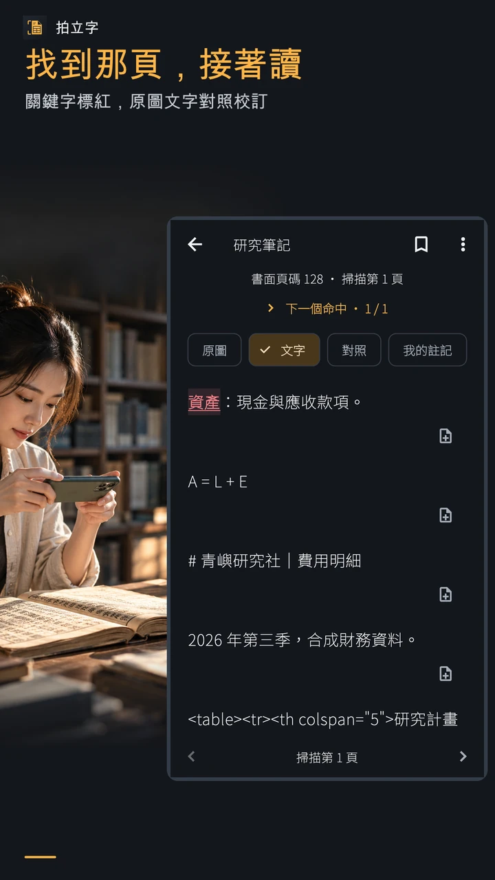 找到那頁,接著讀