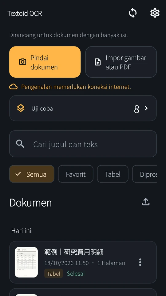 Simpan konten berguna di ponsel.