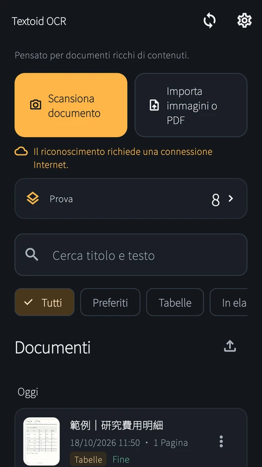 Conserva i contenuti utili sul telefono.